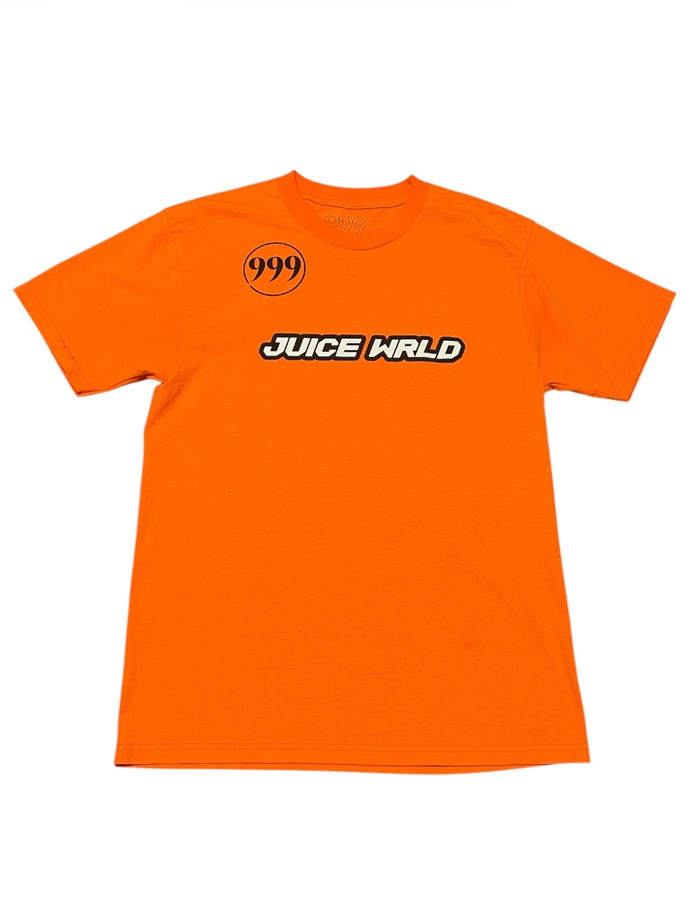 Men's 999 Club by Juice WRLD Righteous Orange T-Shirt Size Medium